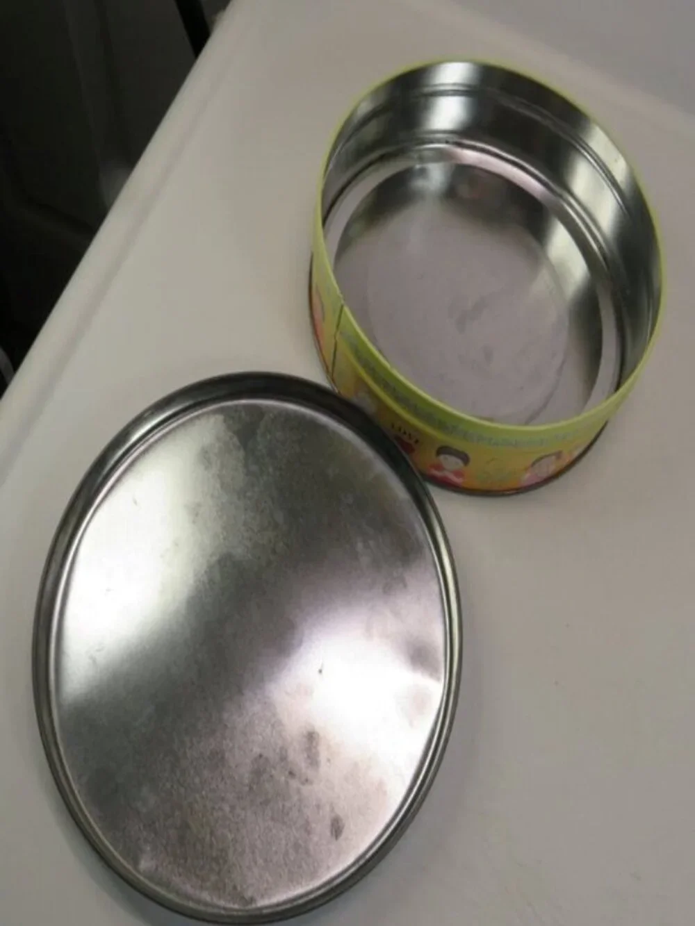 VTG Teacher Metal Tin Bundle: (5) Collectible Storage Tins (Crayola, ABC, Decor)